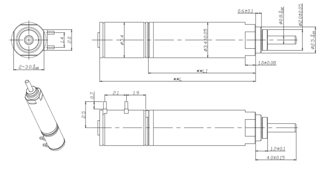 ΢��ֱ�����ٵ�����������γߴ�